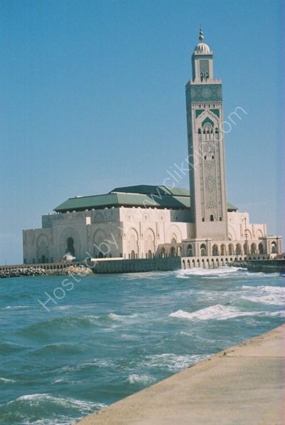 View of Hassan II Mosque from Corniche, Casablanca